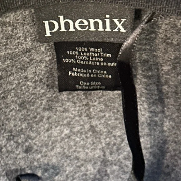 Phoenix wool hat with leather strap. Brand new with no tag - Picture 4 of 4
